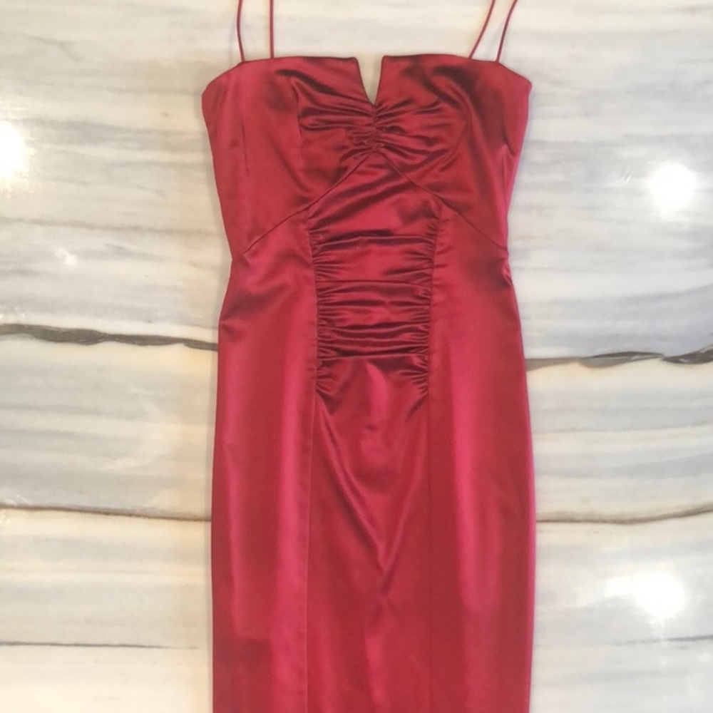 Nicole Miller tight red dress